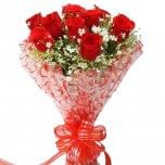 8 Red Roses Bunch